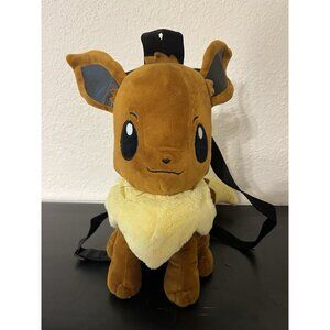 2016 Eevee Plush Backpack With Zipper Pouch Pokémon